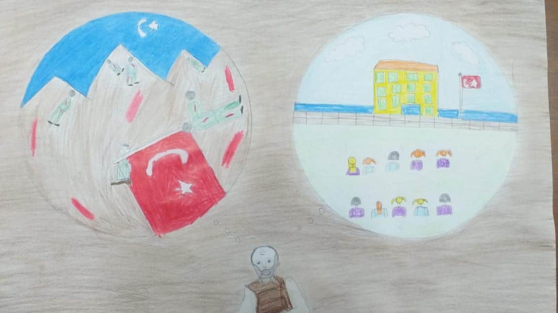 Türk'ün Özü Akif'in Sözü konulu resim yarışması yapıldı. 1. seçilen resim İl düzeyindeki yarışma için gönderildi.